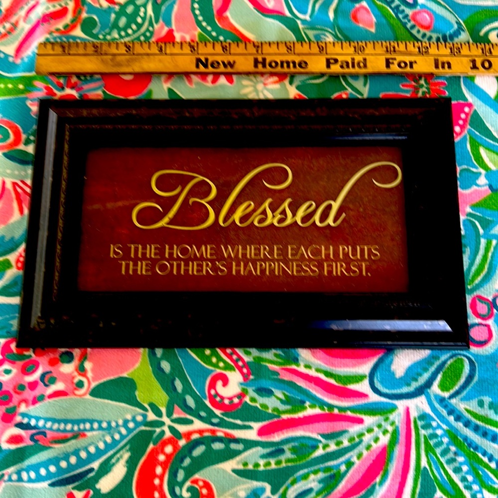 Blessed wall picture